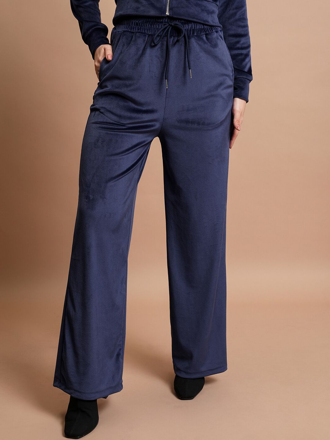 Tokyo Talkies Crop Hooded Sweatshirt & Wide Leg Trousers