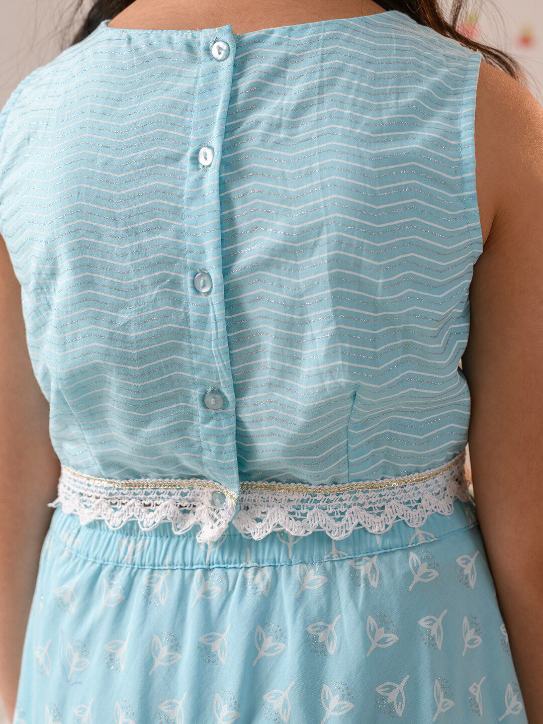 pspeaches Girls Printed Ready to Wear Lehenga Choli With Dupatta