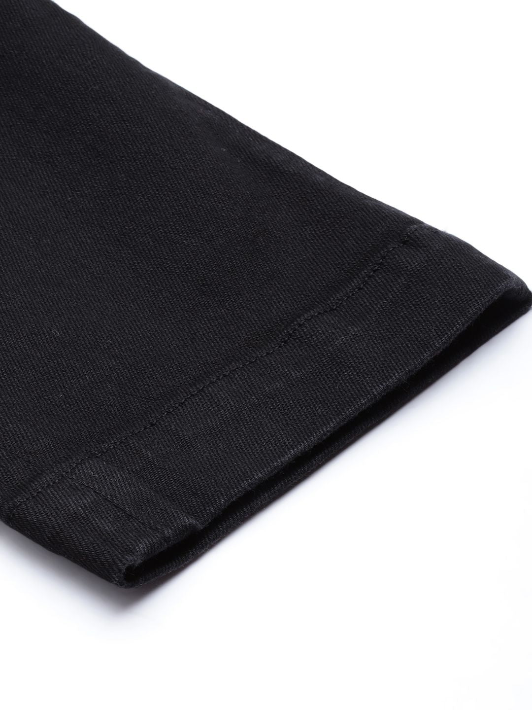 Mr Bowerbird Men Black Solid Stretchable Casual Jeans