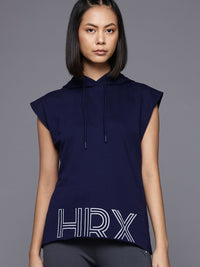 HRX by Hrithik Roshan Printed Hooded Training Sweatshirt