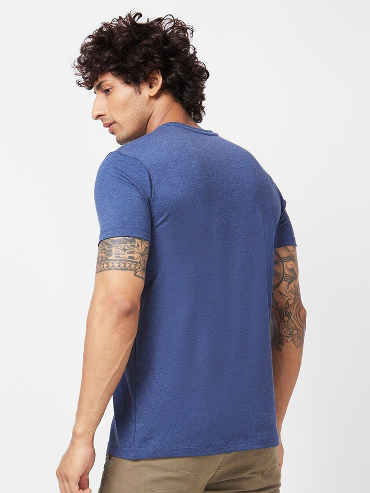 SPYKAR Typography Printed Slim Fit Cotton Casual T-Shirt