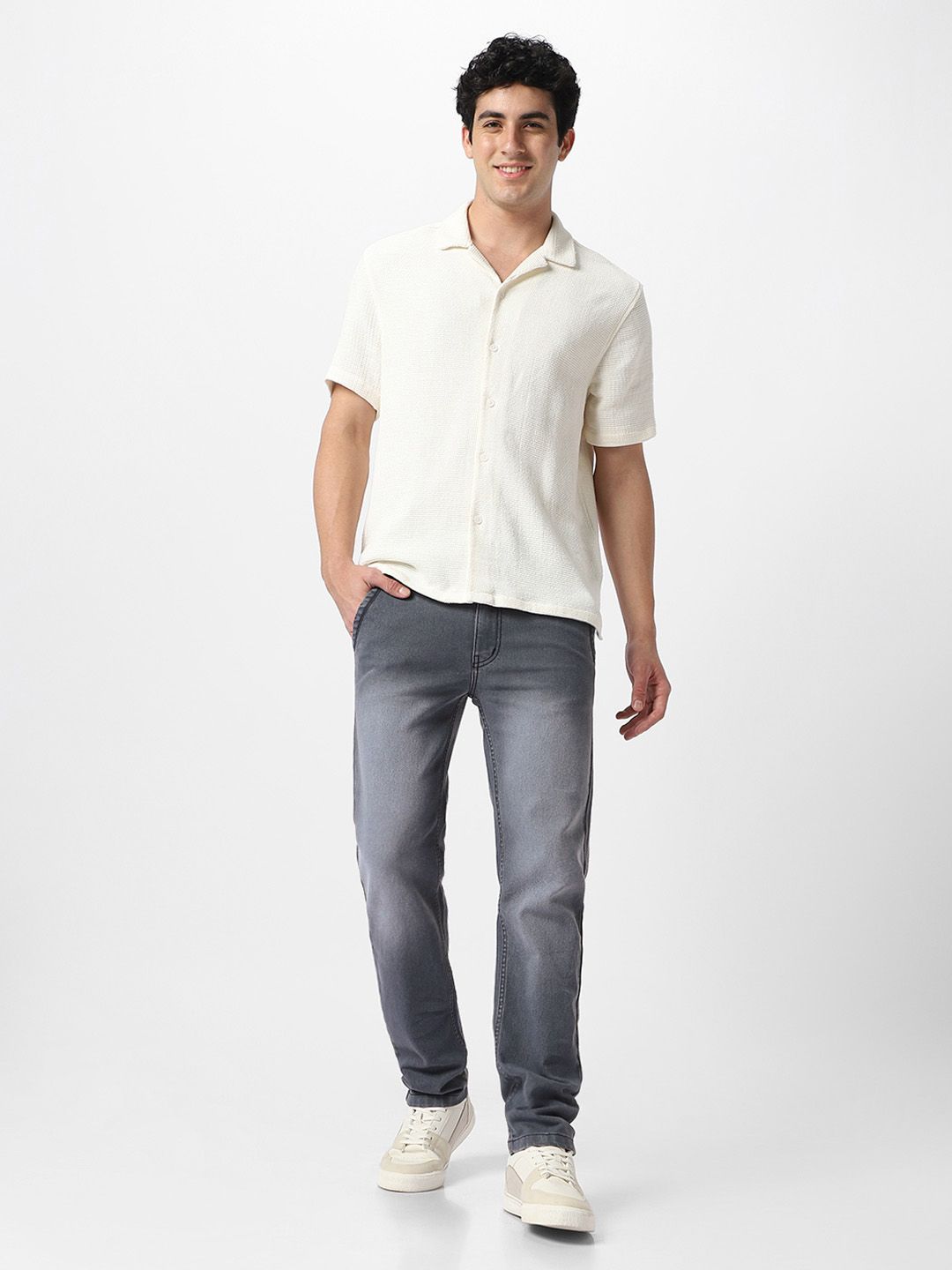 Urbano Fashion Men Regular Fit Washed Stretchable Jeans