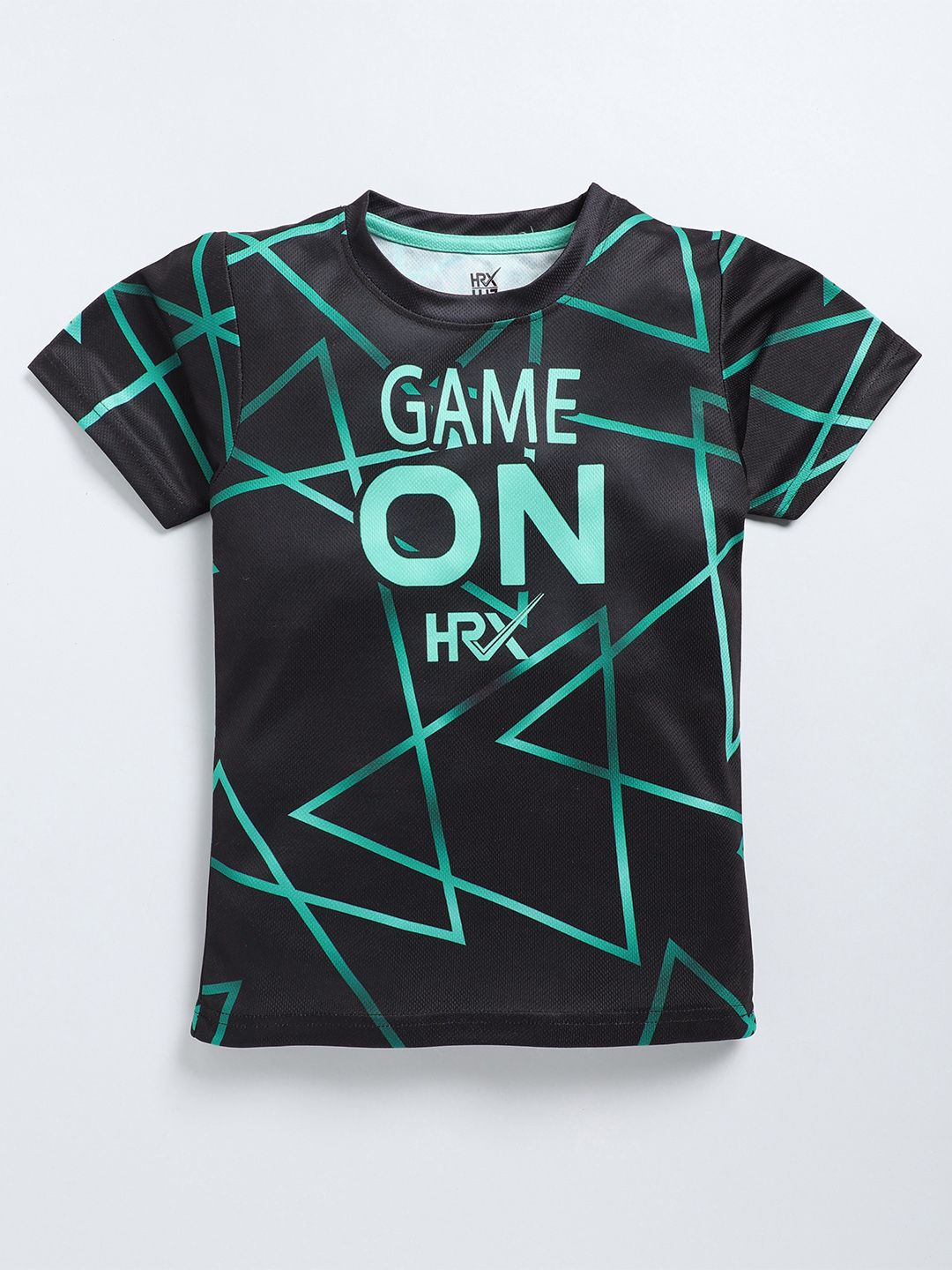 HRX by Hrithik Roshan Boys Geometric Printed T-shirt