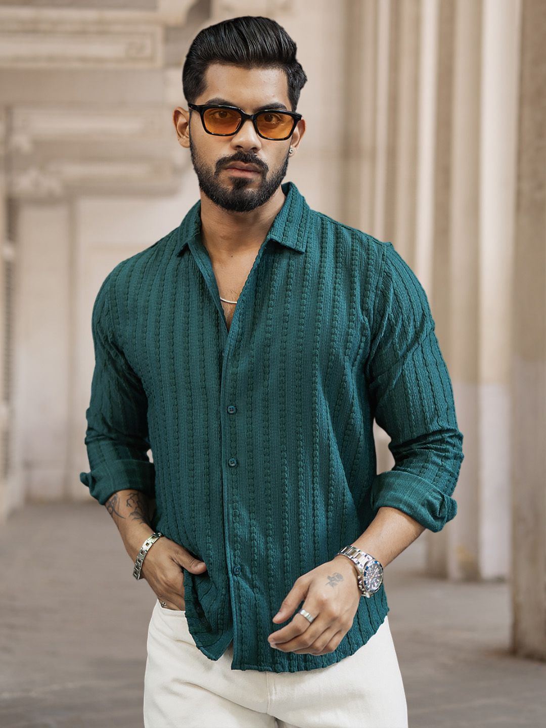 Powerlook Men Opaque Casual Shirt