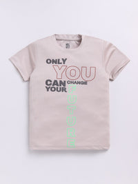 HRX by Hrithik Roshan Boys Typography Printed Rapid-Dry T-shirt