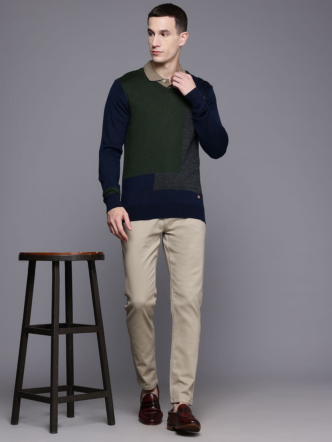 Raymond Colourblocked Pullover
