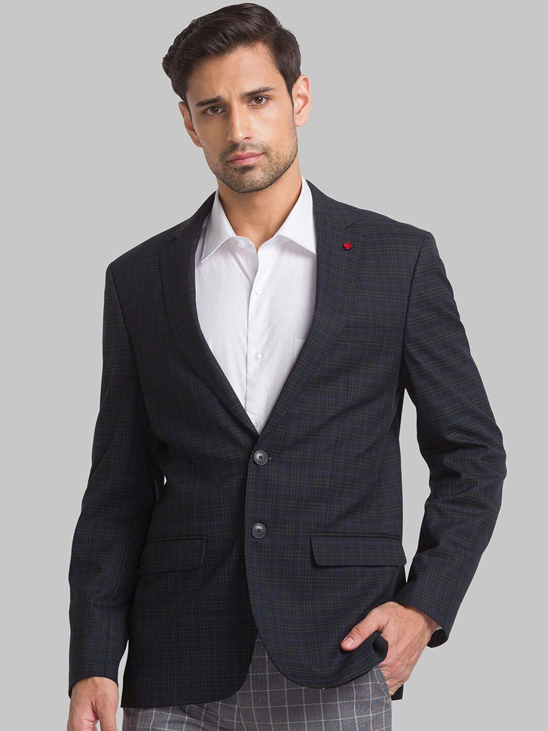 Raymond Men Checked Single Breasted Formal Blazers