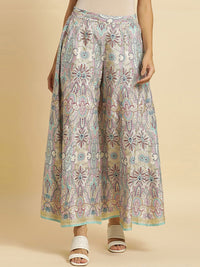 W Women Ethnic Motifs Printed Flared Palazzos