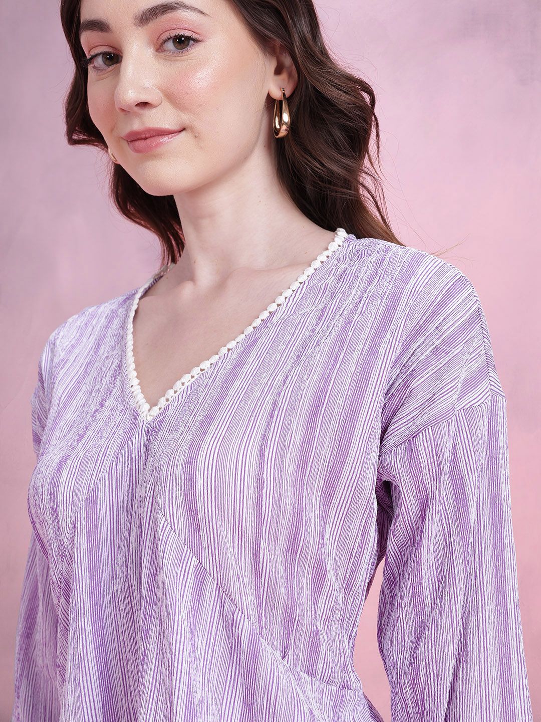 DressBerry Striped Empire Dress