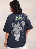 Tokyo Talkies Women Lion King Printed Oversized Tshirt
