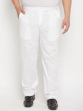 VASTRAMAY Men Plus Size Pure Cotton Mid-Rise Pyjama