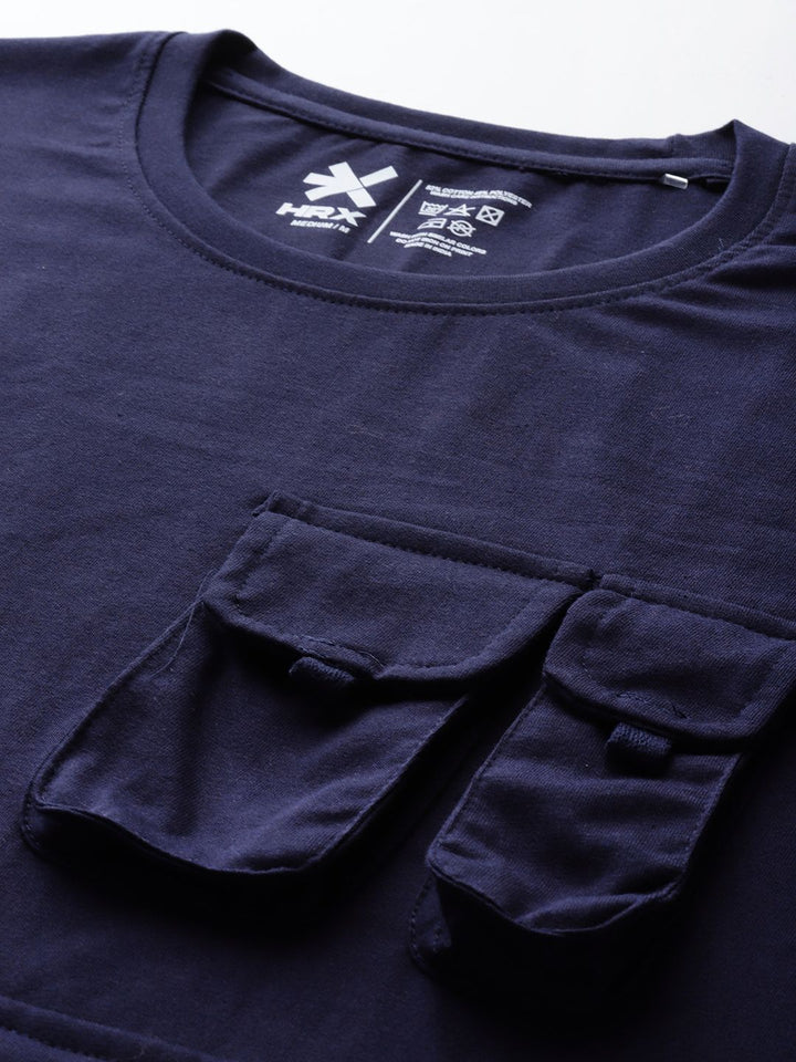 HRX by Hrithik Roshan Typography Lifestyle T-shirt with Pocket-Detail