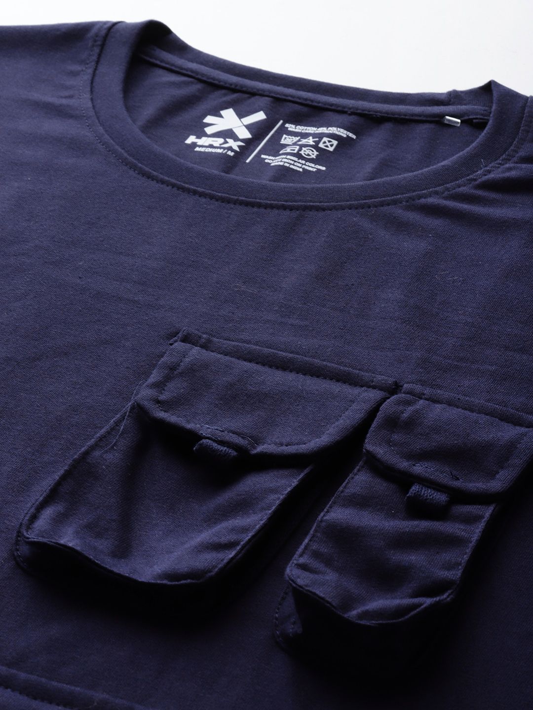 HRX by Hrithik Roshan Typography Lifestyle T-shirt with Pocket-Detail