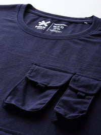 HRX by Hrithik Roshan Typography Lifestyle T-shirt with Pocket-Detail