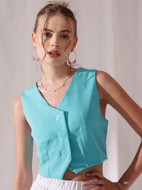 STREET 9 V-Neck Sleeveless Waistcoat