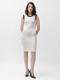 RAREISM Round Neck Sleeveless Sheath Dress