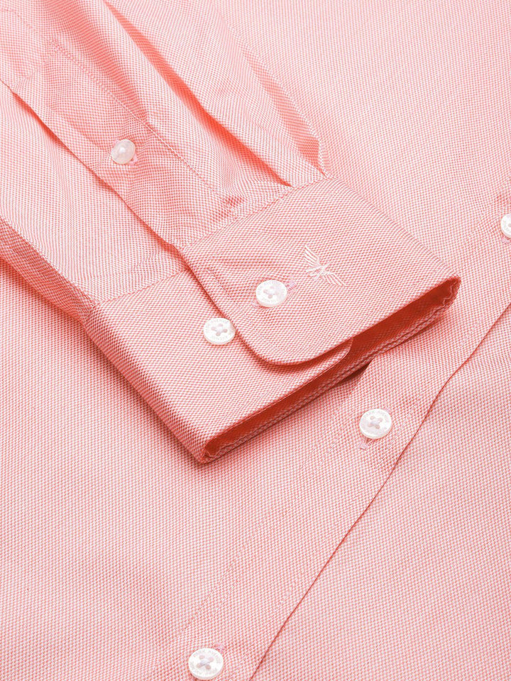 Park Avenue Self Design Slim Fit Textured Formal Shirt
