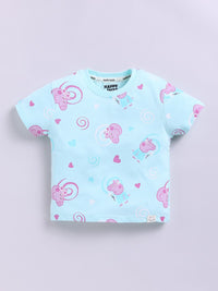 Happy Faces Kids Girls Peppa Pig Printed Pure Cotton T-Shirt