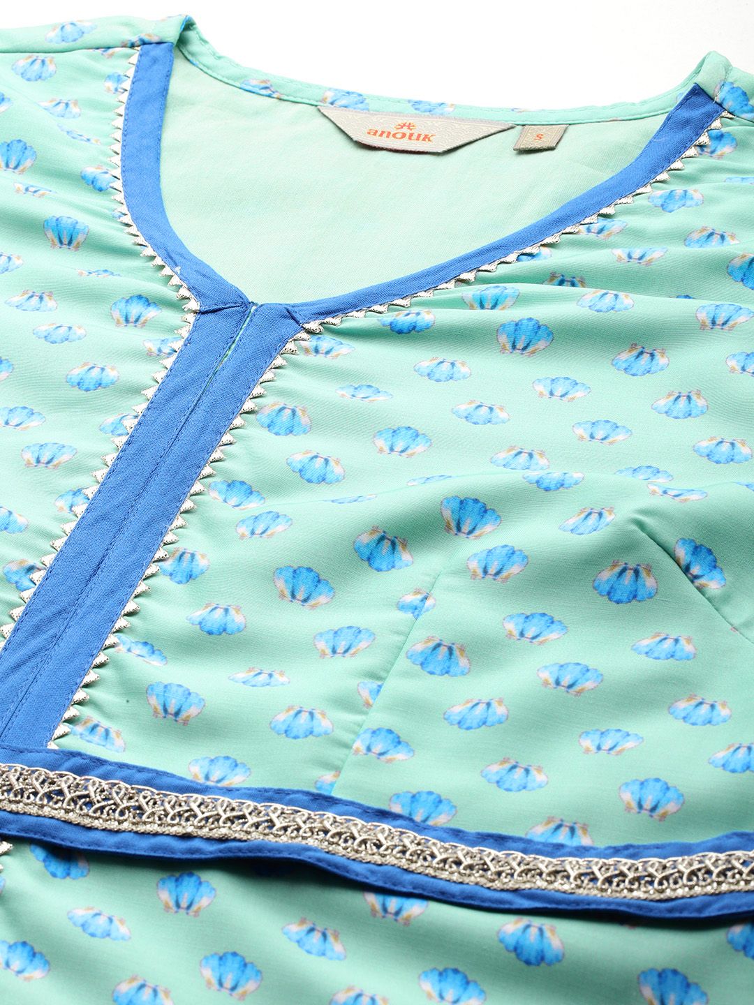 Anouk Ready to Wear Printed Fusion Lehenga Choli