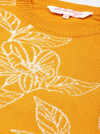 all about you Floral Self Design Pullover