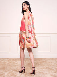 AND Women Tie and Dye Printed A-Line Dress