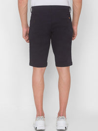 SPYKAR Men Blue Relaxed Fit Mid-Rise Pure Cotton Shorts
