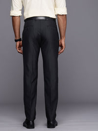 Raymond Men Textured Slim Fit Trousers