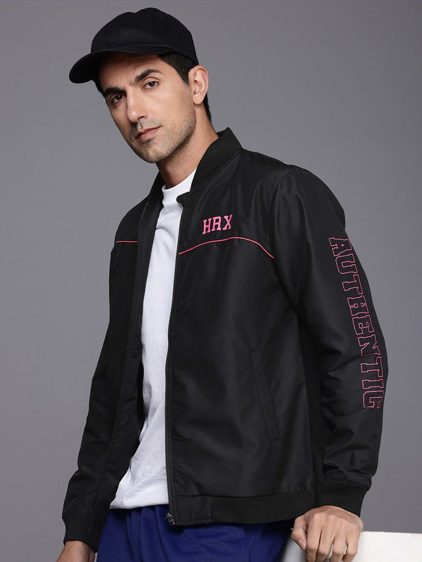 HRX by Hrithik Roshan Typography Printed Lifestyle Bomber Jacket