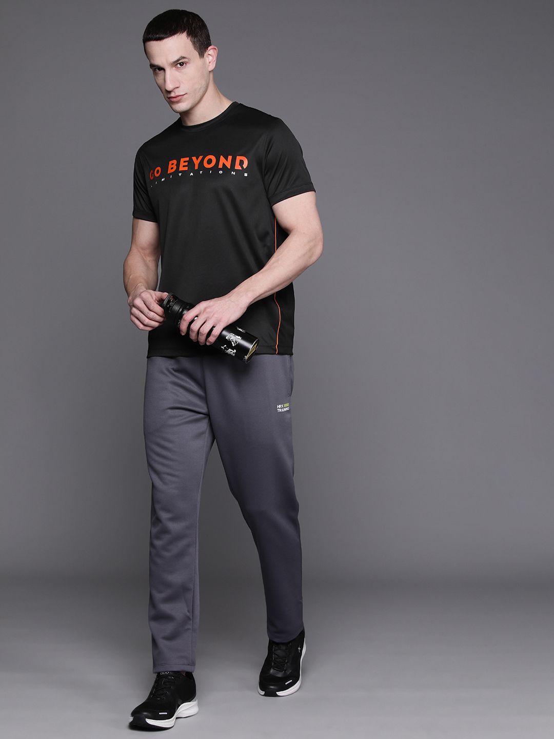 HRX by Hrithik Roshan Printed Rapid-Dry Training T-shirt