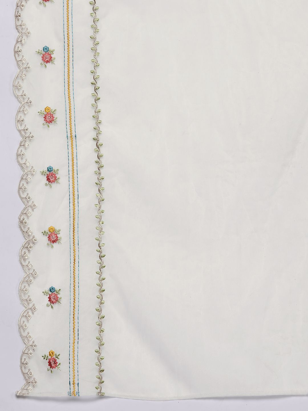 Indo Era Women Embroidered Thread Work Pure Cotton Kurta with Trousers & With Dupatta