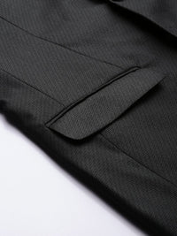 Raymond Men Dark Grey Notched Lapel Collar Slim-Fit Single-Breasted Formal Blazer
