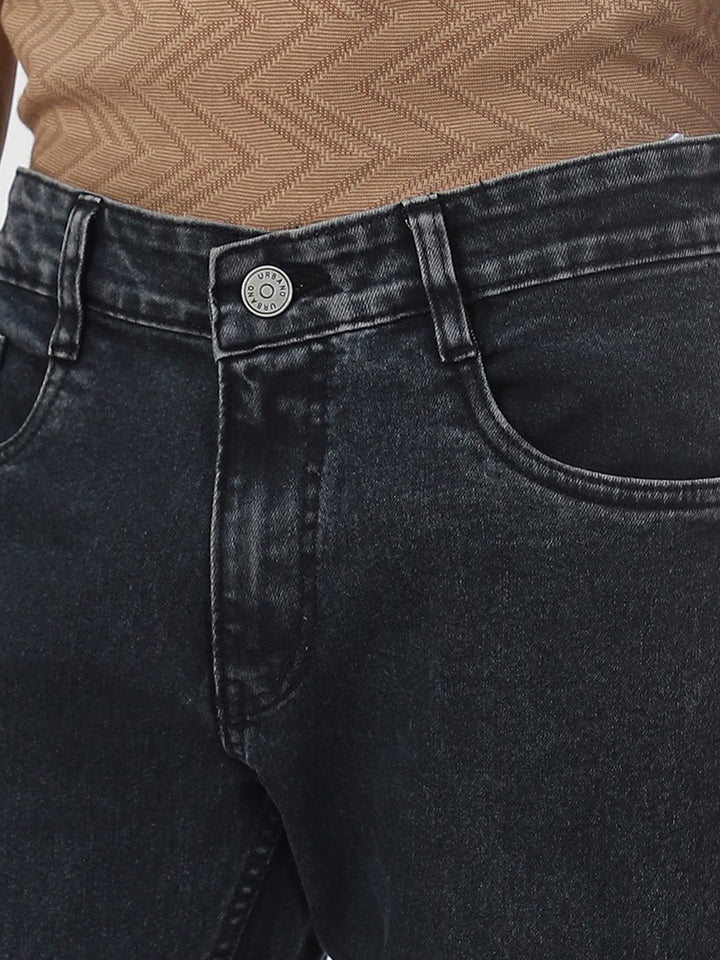 Urbano Fashion Men Clean Look Mid-Rise Stretchable Jeans