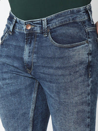 SPYKAR Men Blue Mid Rise Heavy Fade Jeans