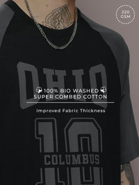 DILLINGER Men Typography Printed Oversized T-shirt