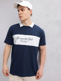 HRX by Hrithik Roshan Men Printed Striped Polo Collar T-shirt