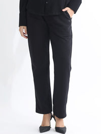 RAREISM Women Mid Rise Slim Fit Cotton Track Pants