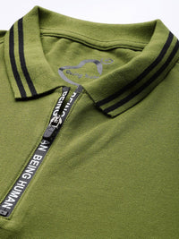 Being Human Polo Collar Pure Cotton T-shirt