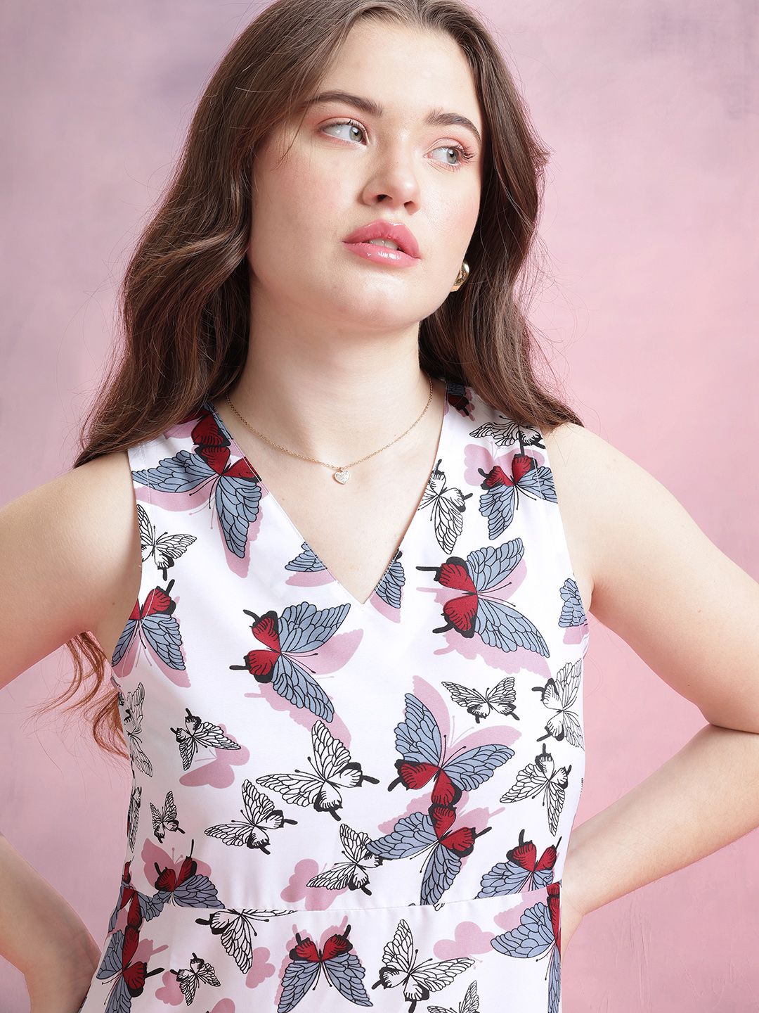 DressBerry Conversational Print Shift Dress