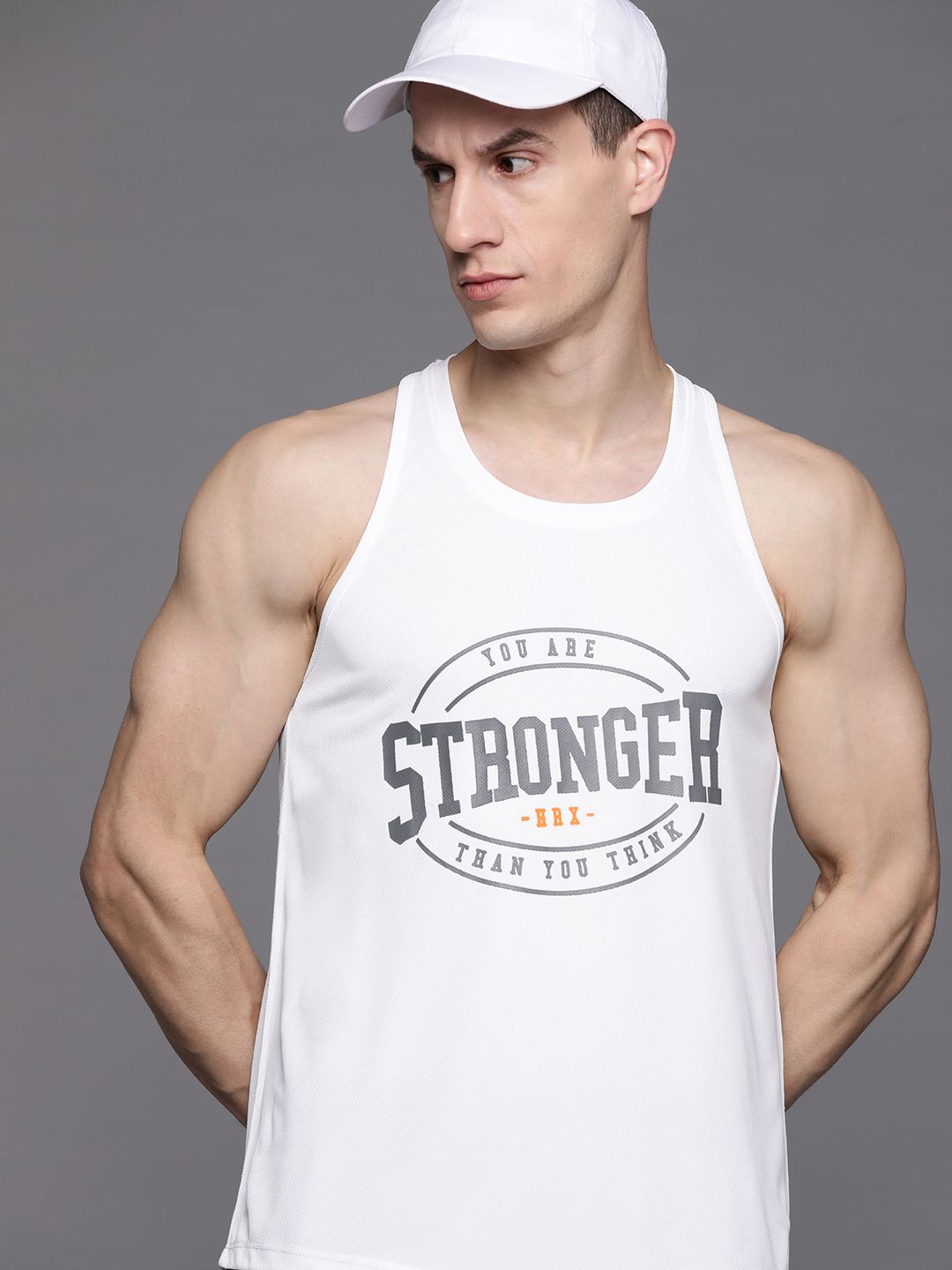 HRX by Hrithik Roshan Men Printed Rapid-Dry Training T-shirt