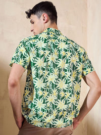 DENNISON Floral Printed Oversized Casual Shirt