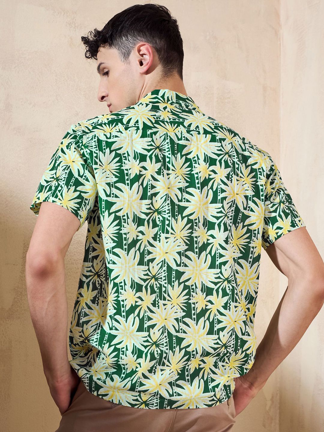 DENNISON Floral Printed Oversized Casual Shirt