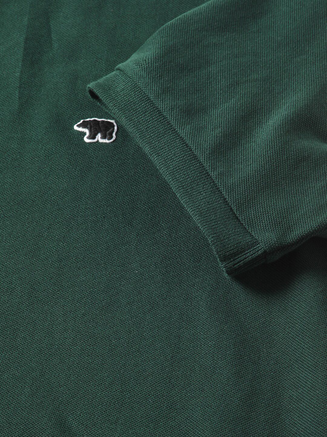 THE BEAR HOUSE Men Solid Regular Fit Pure Cotton Polo Collar T-Shirts