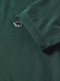 THE BEAR HOUSE Men Solid Regular Fit Pure Cotton Polo Collar T-Shirts