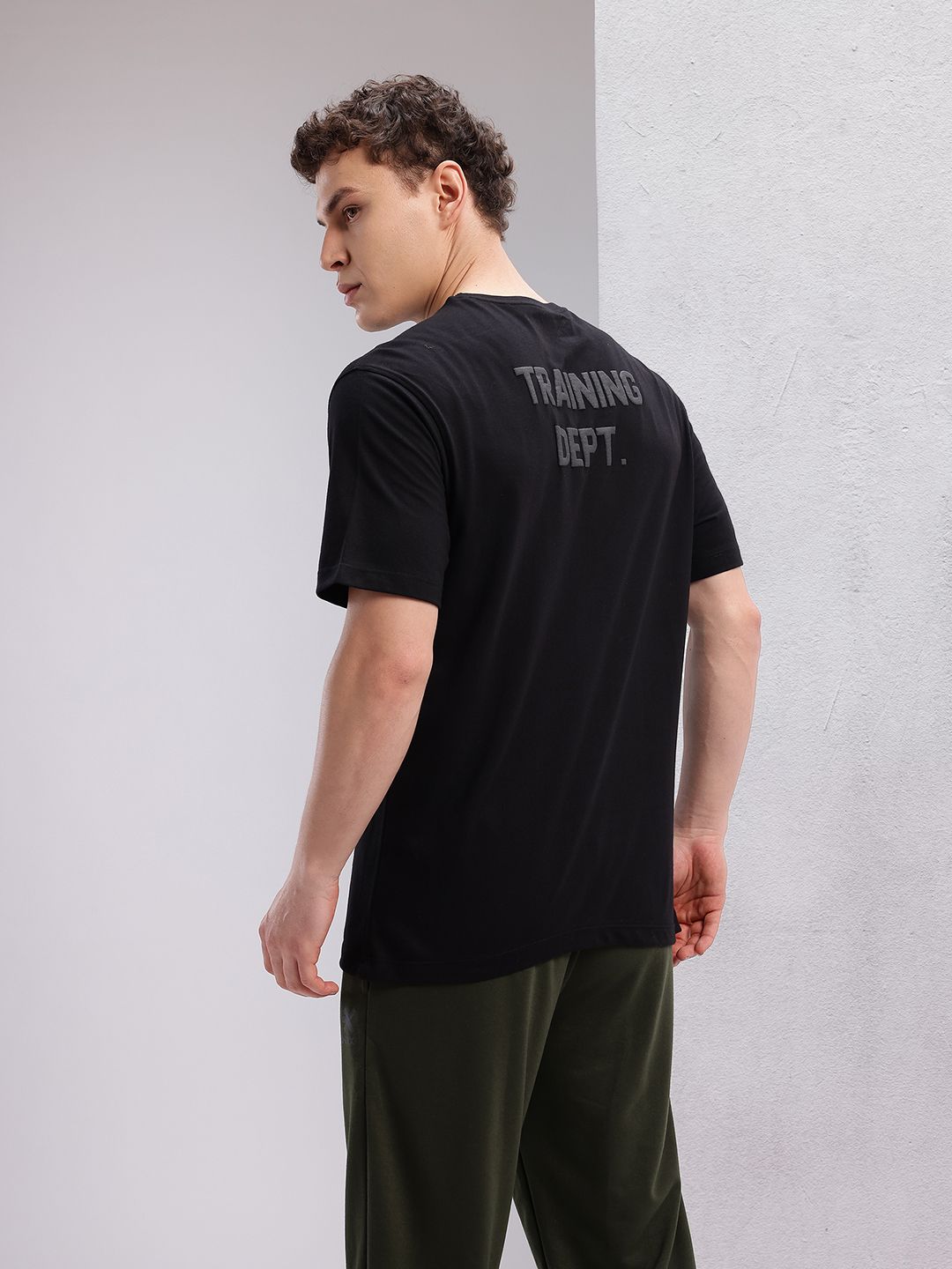 HRX by Hrithik Roshan Men Typography Puff Printed Training T-shirt