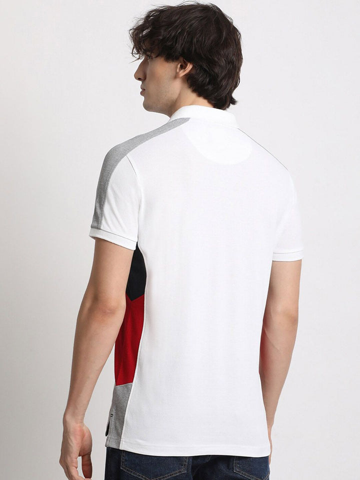 THE BEAR HOUSE Polo Collar Cotton Slim Fit T-shirt