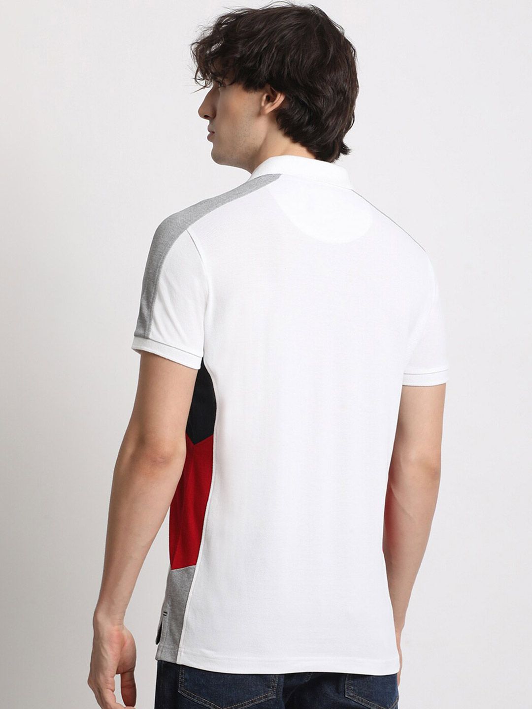 THE BEAR HOUSE Polo Collar Cotton Slim Fit T-shirt