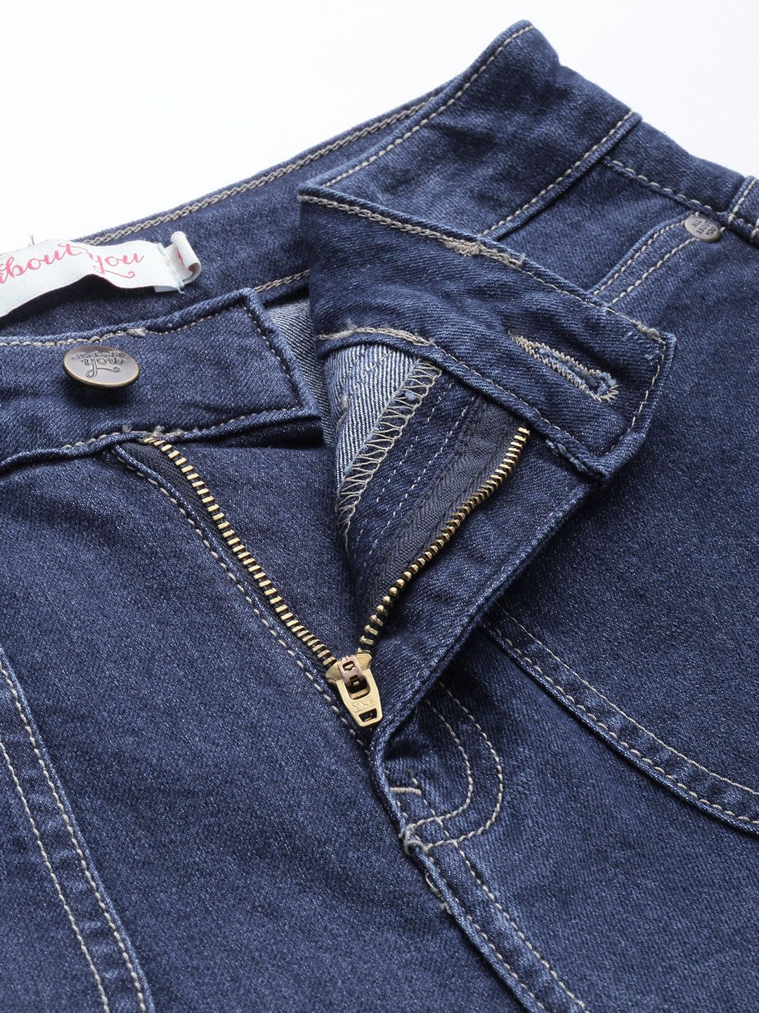 all about you Women Wide Leg Light Fade Stretchable Jeans