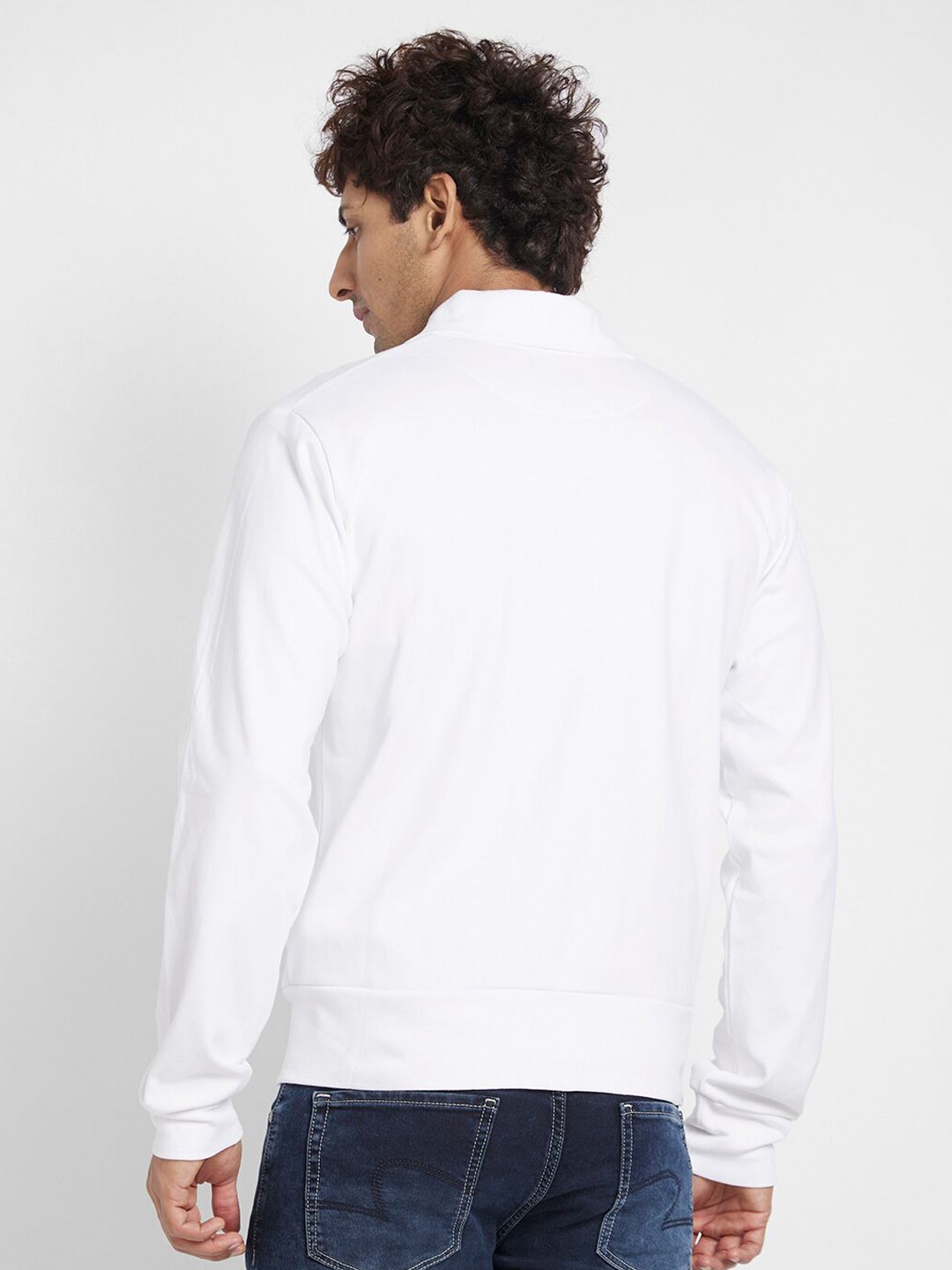 Being Human Spread Collar Front Open Sweatshirt