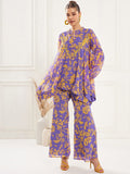 Antheaa Embellished Tunic & Palazzo