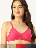 DressBerry Pack Of 3 Solid T-Shirt Bra